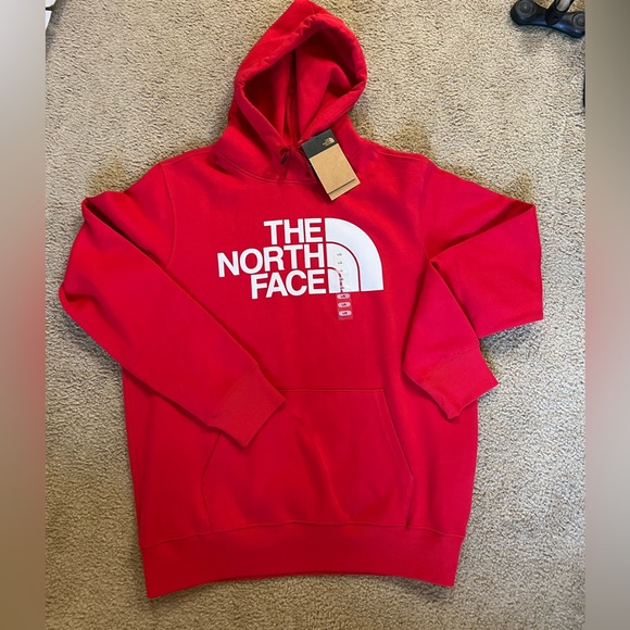 Red North Face Hoodie - Picture 2 of 5